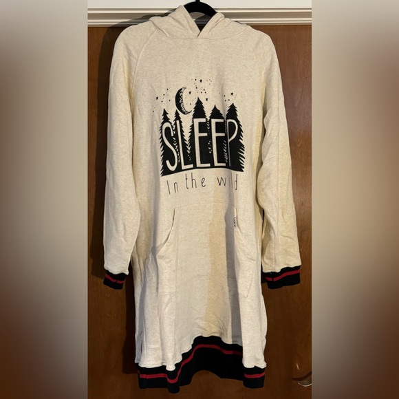 Lazy One Long Sleeve ~ Pullover Sleep Hoodie size S/M - Picture 2 of 11